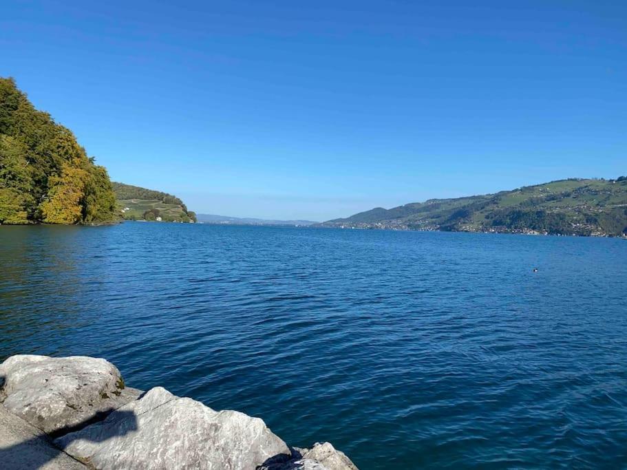 See Und Berge Garden Faulensee Exterior photo